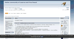 Desktop Screenshot of lazaruspascal.it